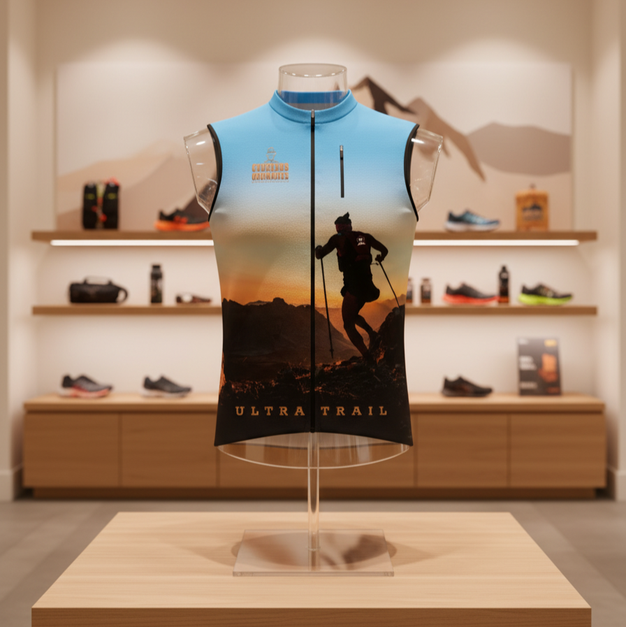 Gilet running sans manche "Over the Mountains"