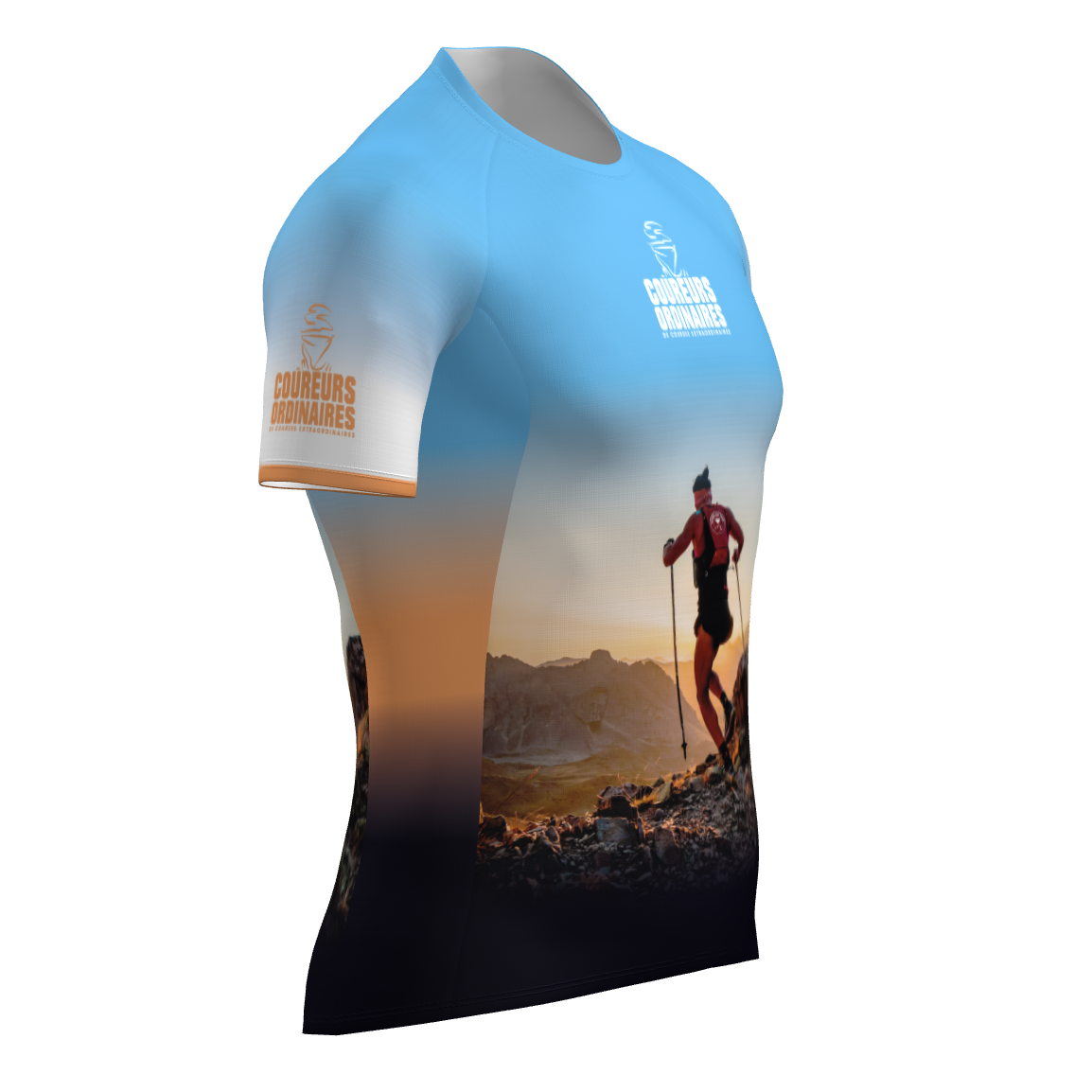 T-shirt "over the mountains"